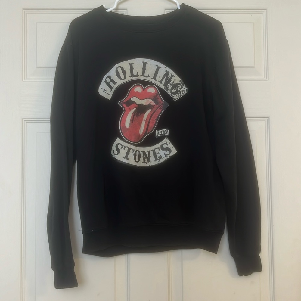 Rolling Stones oversized graphic crewneck